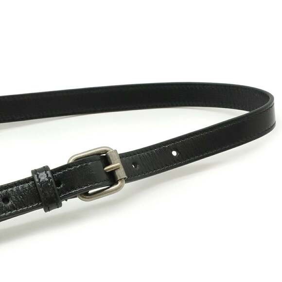 GUCCI Authentic Black Leather Shoulder Bag - Picture 5 of 10